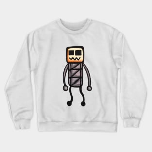 Hand Drawn Robot Crewneck Sweatshirt